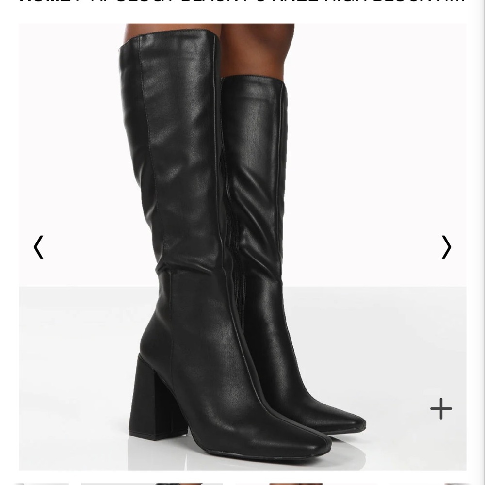 Black knee high boots never worn from public desire